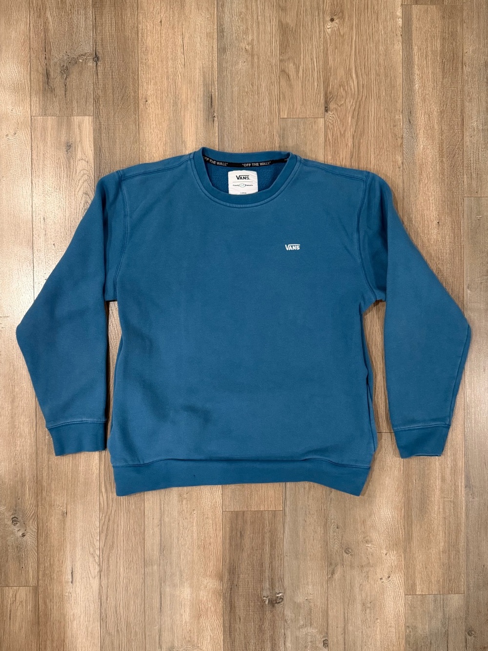 Vans Men's Comfy Cush Sweats - Blue Crewneck Sweatshirt